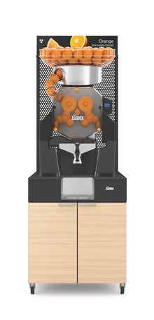 Zumex 11815 Speed Up Juice Corner Automatic Feed Juicer — 40 Fruits / Minute, with Oiled Oak Podium - image